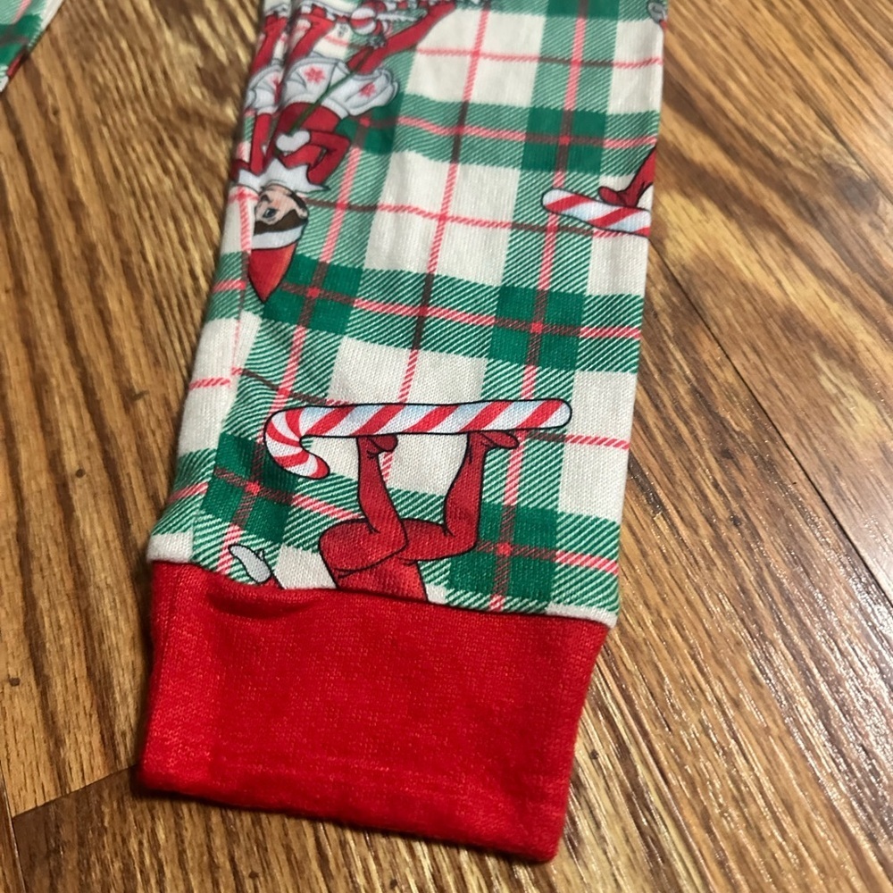 Christmas Elf Pajamas Size 10 - Picture 6 of 9
